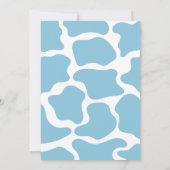 小さなカウボーイが西の赤ちゃんシャワーを途中にある 招待状 (裏面)