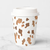 小さなカウボーイが赤ちゃんシャワーを浴びている 紙コップ (裏面)