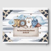 小さなカウボーイが赤ちゃんシャワーを浴びる ゲストブック (裏面)