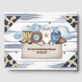 小さなカウボーイが赤ちゃんシャワーを浴びる ゲストブック (裏面)