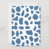 小さなカウボーイが赤ちゃんシャワーを浴びる 招待状 (裏面)