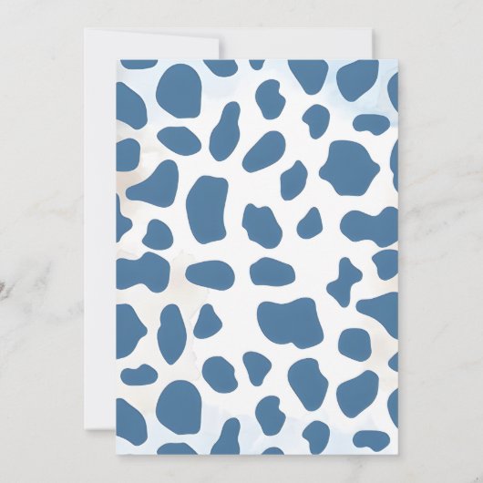 小さなカウボーイが赤ちゃんシャワーを浴びる 招待状 (裏面)