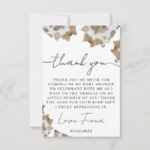 小さなカウボーイが途中だ サンキューカード (正面)