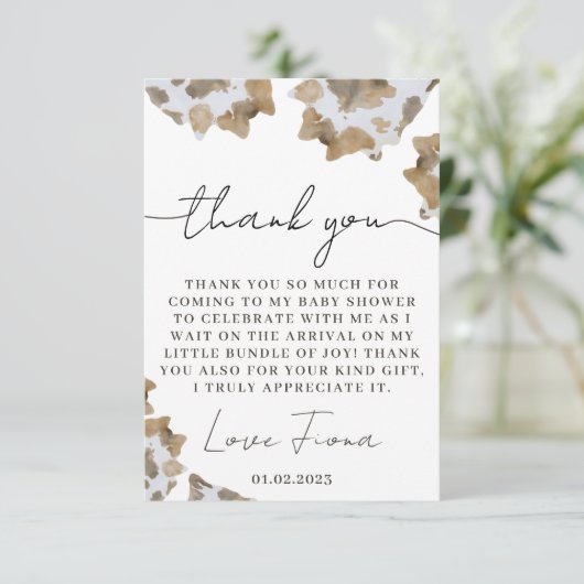 小さなカウボーイが途中だ サンキューカード (スタンド正面)