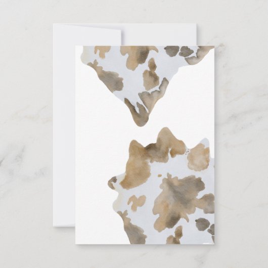 小さなカウボーイが途中だ サンキューカード (裏面)