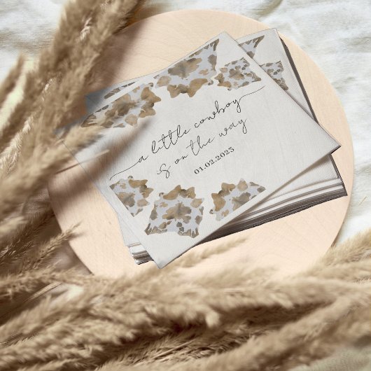 小さなカウボーイが途中だ スタンダードカクテルナプキン