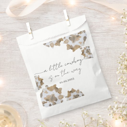 小さなカウボーイが途中だ フェイバーバッグ (クリップ留めされた状態)