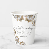 小さなカウボーイが途中だ 紙コップ (正面)