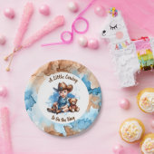 小さなカウボーイが途中だ | 赤ちゃんシャワー ペーパープレート (パーティー)