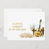 小さなカウボーイが途中のはがきに ポストカード (正面/裏面)