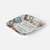 小さなカウボーイが途中ベビーシャワー紙P ペーパープレート (傾斜あり)