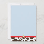 小さなカウボーイのパーティー招待状 招待状 (裏面)