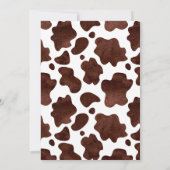 小さなカウボーイのロデオ馬の西ベビーシャワー 招待状 (裏面)