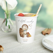 小さなカウボーイの水色クマ赤ちゃんシャワーPa