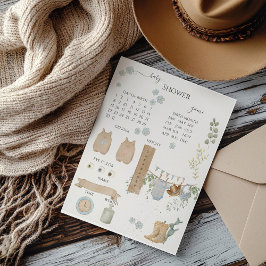 小さなカウボーイの赤ちゃんシャワーのゲーム