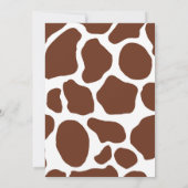 小さなカウボーイの赤ちゃんシャワーパーティー 招待状 (裏面)