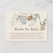 小さなカウボーイの赤ちゃんシャワーベビー エンクロージャーカード (正面)