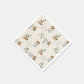 小さなカウボーイの赤ちゃんシャワー スタンダードカクテルナプキン (角)