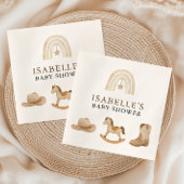 小さなカウボーイの赤ちゃんシャワー スタンダードカクテルナプキン