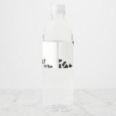 小さなカウボーイの赤ちゃんシャワー ペットボトルラベル (裏面)