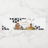 小さなカウボーイの赤ちゃんシャワー ペットボトルラベル (シングルラベル)