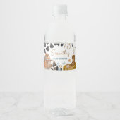 小さなカウボーイの赤ちゃんシャワー ペットボトルラベル (正面)