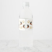 小さなカウボーイの赤ちゃんシャワー ペットボトルラベル (裏面)