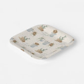 小さなカウボーイの赤ちゃんシャワー ペーパープレート (傾斜あり)