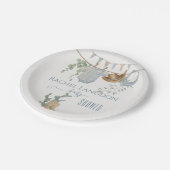 小さなカウボーイの赤ちゃんシャワー ペーパープレート (アングル)