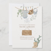 小さなカウボーイの赤ちゃんシャワー 招待状 (正面)