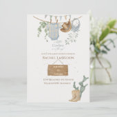 小さなカウボーイの赤ちゃんシャワー 招待状 (スタンド正面)