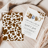 小さなカウボーイの赤ちゃんシャワー 招待状