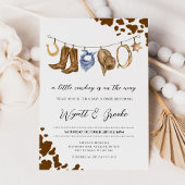 小さなカウボーイの赤ちゃんシャワー 招待状