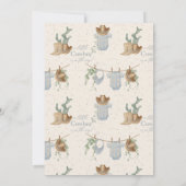 小さなカウボーイの赤ちゃんシャワー 招待状 (裏面)