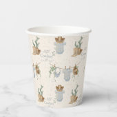 小さなカウボーイの赤ちゃんシャワー 紙コップ (裏面)