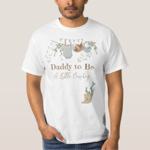 小さなカウボーイの赤ちゃんシャワー Tシャツ