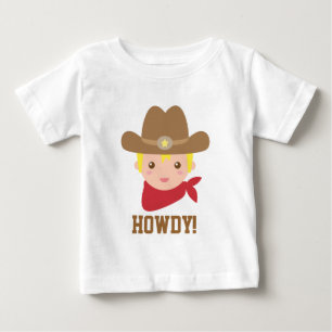小さなカウボーイの赤ちゃん用おしゃぶり ベビーTシャツ