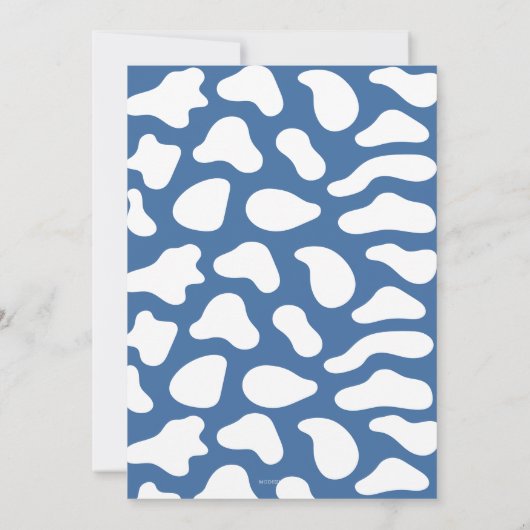 小さなカウボーイは男の子の赤ちゃんシャワーの途中にある 招待状 (裏面)