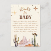 小さなカウボーイウェスタンの少年の本ベビー エンクロージャーカード (正面)