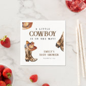 小さなカウボーイウェスタンの赤ちゃんシャワー スタンダードカクテルナプキン (インサイチュ)