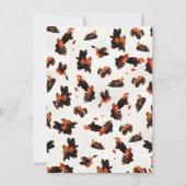 小さなカウボーイウェスタンカントリー赤ちゃんシャワー 招待状 (裏面)