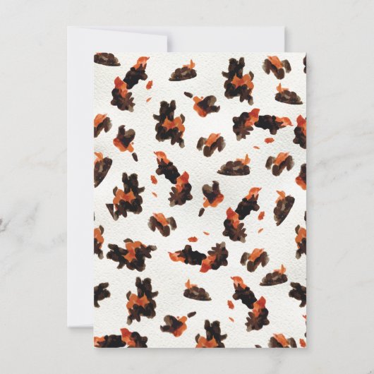 小さなカウボーイウェスタンカントリー赤ちゃんシャワー 招待状 (裏面)