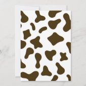 小さなカウボーイウェスタンカントリー赤ちゃんシャワー 招待状 (裏面)