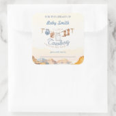 小さなカウボーイウェスタンキャニオン蔵書票 スクエアシール (バッグ)