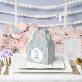 小さなカウボーイウェスタンブルーボーイベビーシャワー フェイバーボックス