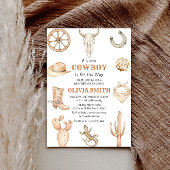小さなカウボーイウェスタンベビーシャワー招待状 招待状