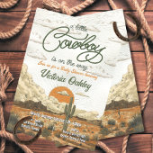 小さなカウボーイウェスタンベビーシャワー 招待状