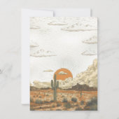 小さなカウボーイウェスタンベビーシャワー 招待状 (裏面)