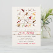 小さなカウボーイウェスタンロデオビンゴベビーシャワー 招待状 (スタンド正面)