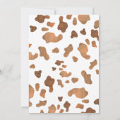 小さなカウボーイウェスタンロデオ赤ちゃんシャワー 招待状 (裏面)